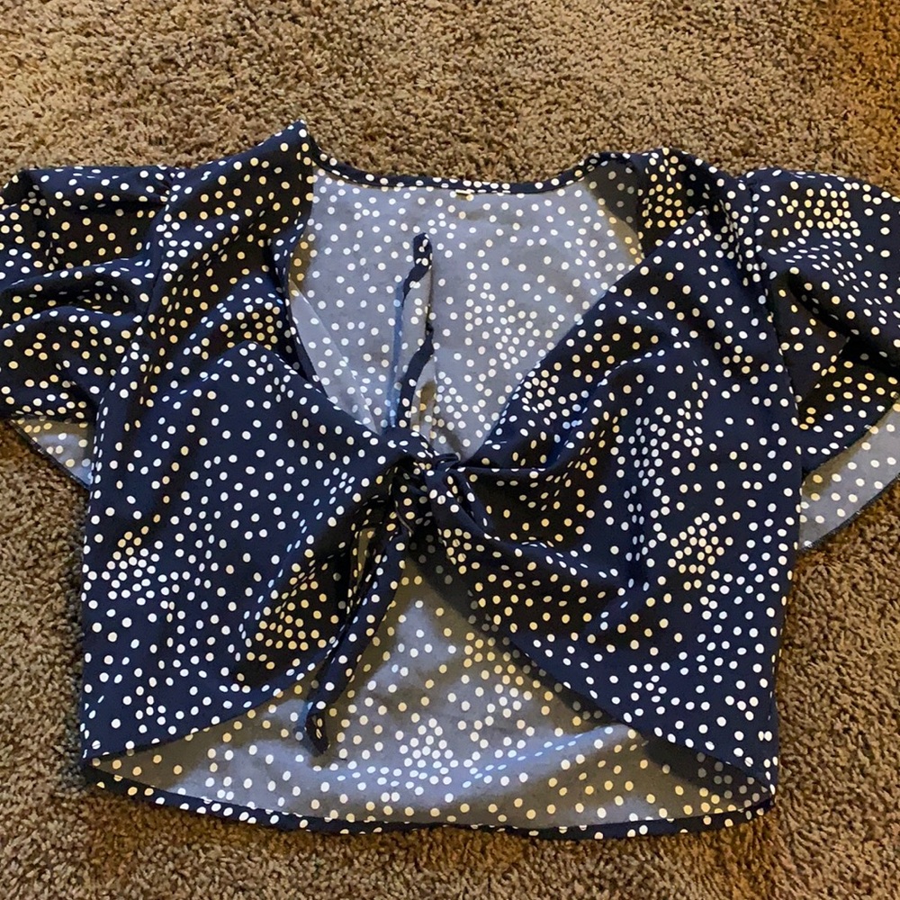 Tie up front shirt